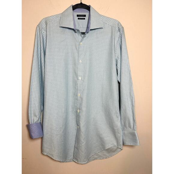 TailorByrd Shirt 15 32/33 Size M Plaid Button Up Long Sleeve Classic Fit - Picture 2 of 11